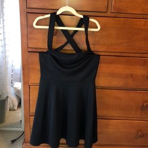 Forever 21 black dress (crosses in back)